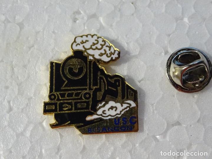 Collection pins: PIN DE TRENES FERROCARRILES. FRANCIA. USC BESANCON
