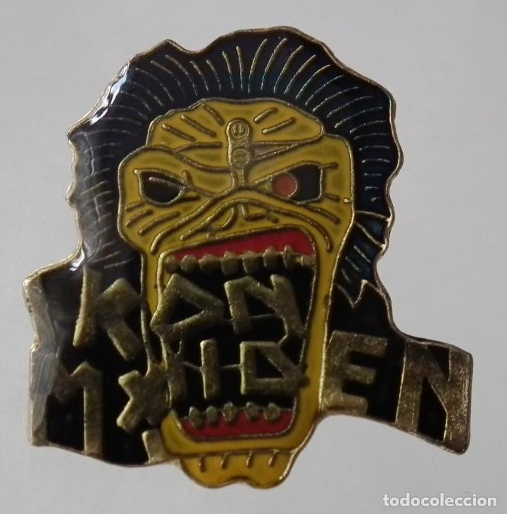 Pins de colecci&oacute;n: ANTIGUO PIN DE M&Uacute;SICA ROCK HEAVY METAL IRON MAIDEN