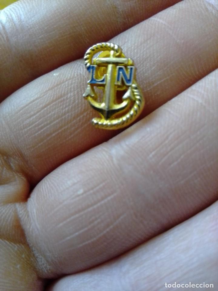 Pins de colecci&oacute;n: INSIGNIA SOLAPA MARINA LIGA NAVAL ARMADA ESPA&Ntilde;OLA ANCLA