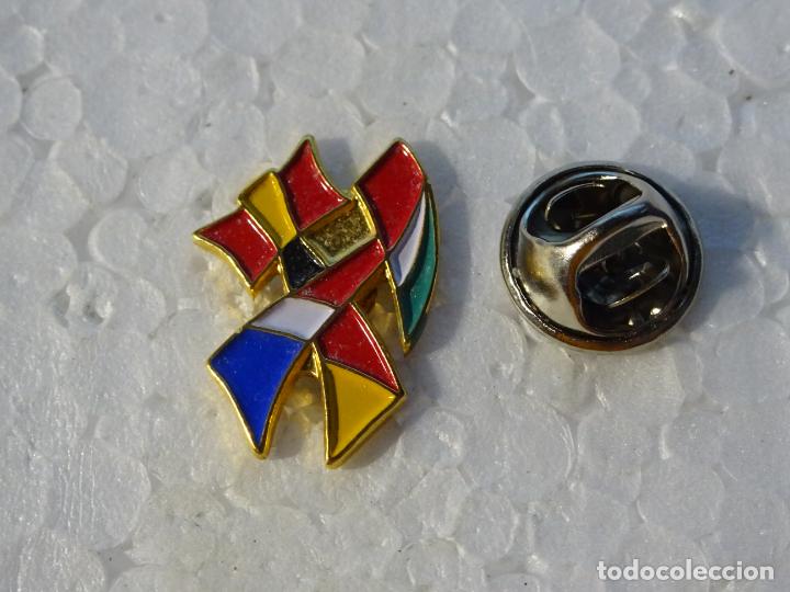 Pins e Spille di collezione: PIN DE TURISMO BANDERAS. BANDERA M&Uacute;LTIPLE. ALEMANIA FRANCIA ESPA&Ntilde;A ITALIA