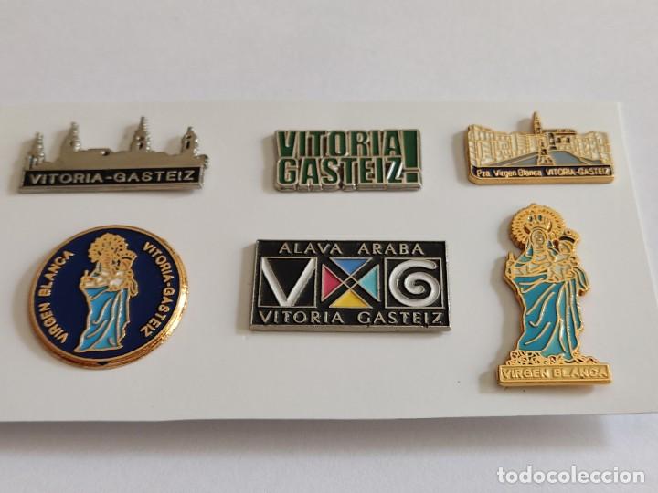 Pins de colecci&oacute;n: LOTE DE 6 PINS DE VITORIA-GASTEIZ