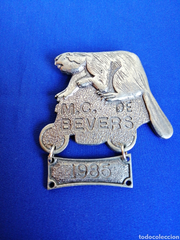 Sammlung von Pins: MOTO CLUB DE BEVERS 1985 B&Eacute;LGICA PIN DE ALFILER TAMA&Ntilde;O GRANDE