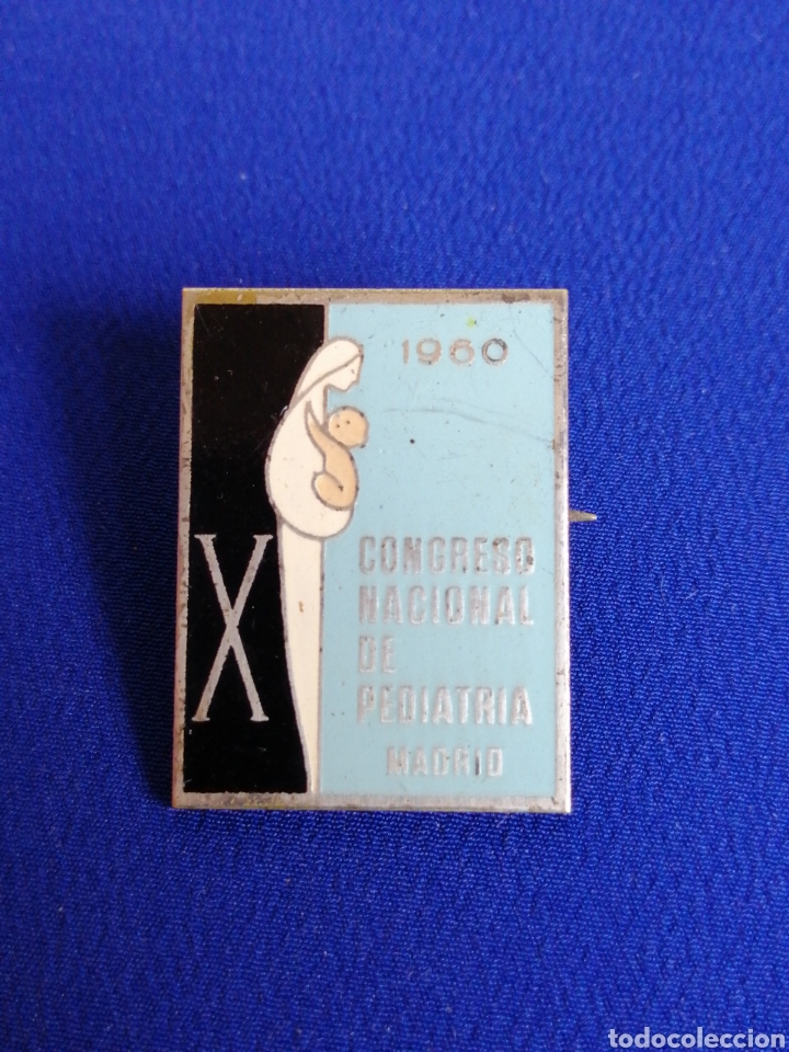 Collection pins: CONGRESO NACIONAL DE PEDIATR&Iacute;A MADRID A&Ntilde;O 1960 GENTILEZA DE NESTL&Eacute; PIN DE ALFILER