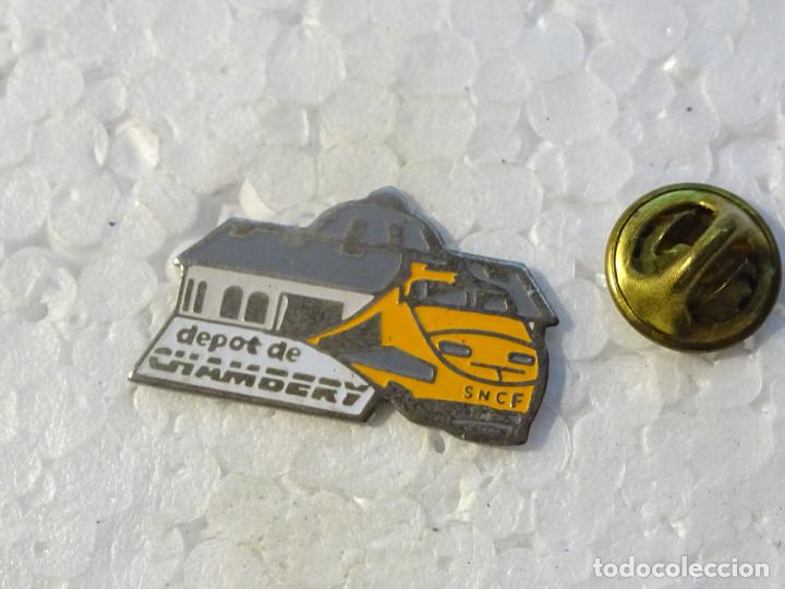 Pins de cole&ccedil;&atilde;o: PIN DE TRENES FERROCARRILES. FRANCIA. SNCF DEPOT DE CHAMBERY
