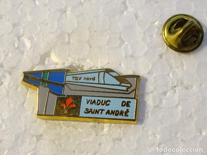 Collection pins: PIN DE TRENES FERROCARRILES. FRANCIA. VIADUCTO DE SAINT ANDR&Eacute;