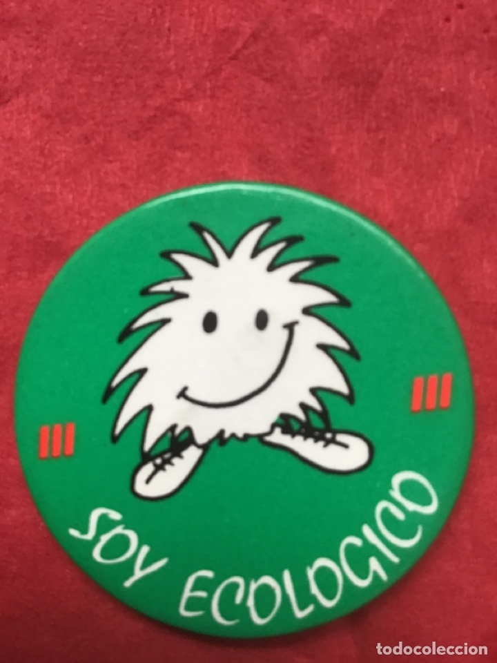 Pins de colecci&oacute;n: Soy Ecol&oacute;gico. Chapa, alfiler, broche, pin, a&ntilde;os 80. Perfecto de &eacute;poca.