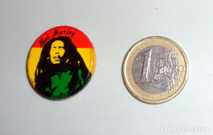 Pins de colecci&oacute;n: CHAPA de AGUJA IMPERDIBLE PIN - A&Ntilde;OS 80 - BOB MARLEY - ORIGINAL DE &Eacute;POCA - REGGAE