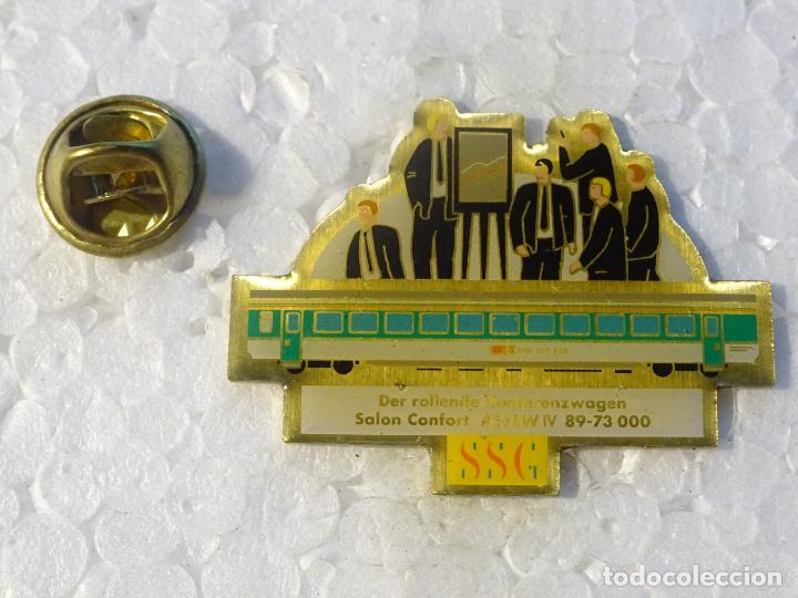 Sammlung von Pins: PIN DE TRENES FERROCARRILES. SUIZA. VAG&Oacute;N DE CONFERENCIAS. KONFERENZWAGEN SALON CONFORT