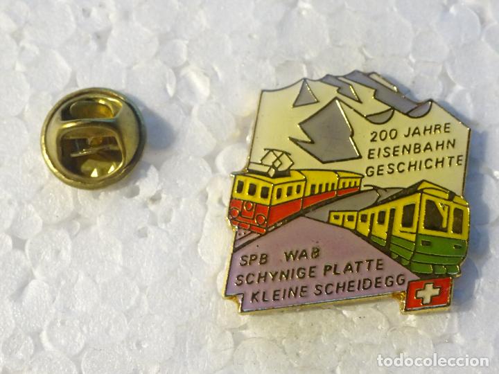 Collection pins: PIN DE TRENES FERROCARRILES. SUIZA. 200 A&Ntilde;OS HISTORIA FERROVIARIA. SPB WAB SCHYNIGE PLATTE