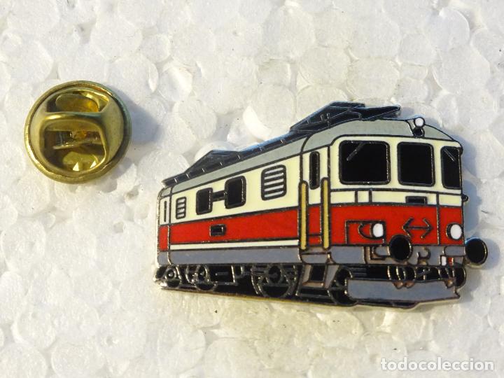 Pins de cole&ccedil;&atilde;o: PIN DE TRENES FERROCARRILES. SUIZA. LOCOMOTORA. ESMALTADO