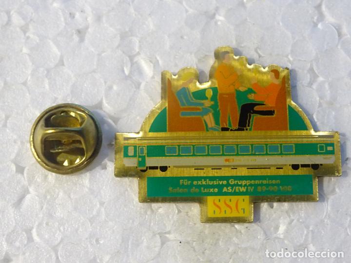 Pins de cole&ccedil;&atilde;o: PIN DE TRENES FERROCARRILES. SUIZA. VAGON SAL&Oacute;N DE LUXE. LUJO