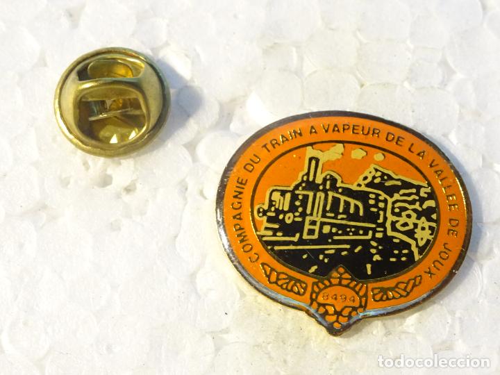 Sammlung von Pins: PIN DE TRENES FERROCARRILES. SUIZA. LOCOMOTORA VAPOR DEL VALLE DE JOUX.