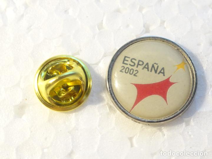 Collection pins: PIN POL&Iacute;TICO SINDICAL REIVINDICATIVO. PRESIDENCIA ESPA&Ntilde;OLA DE LA UNI&Oacute;N EUROPEA 2002 ESPA&Ntilde;A