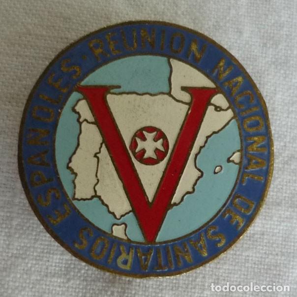 Pins de cole&ccedil;&atilde;o: Pin de solapa V Reuni&oacute;n Nacional de Sanitarios Espa&ntilde;oles