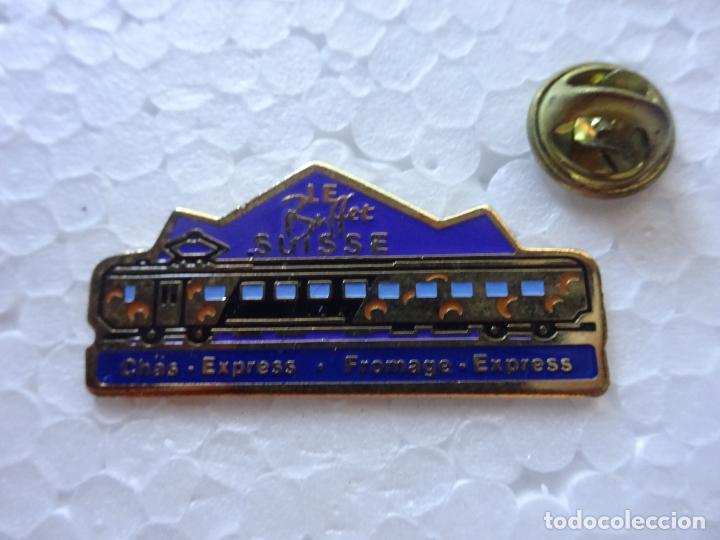 Pins e Spille di collezione: PIN DE TRENES FERROCARRILES. SUIZA. SBB CFF FFS EL EXPRESO DEL QUESO. LE BUFFET SUISSE