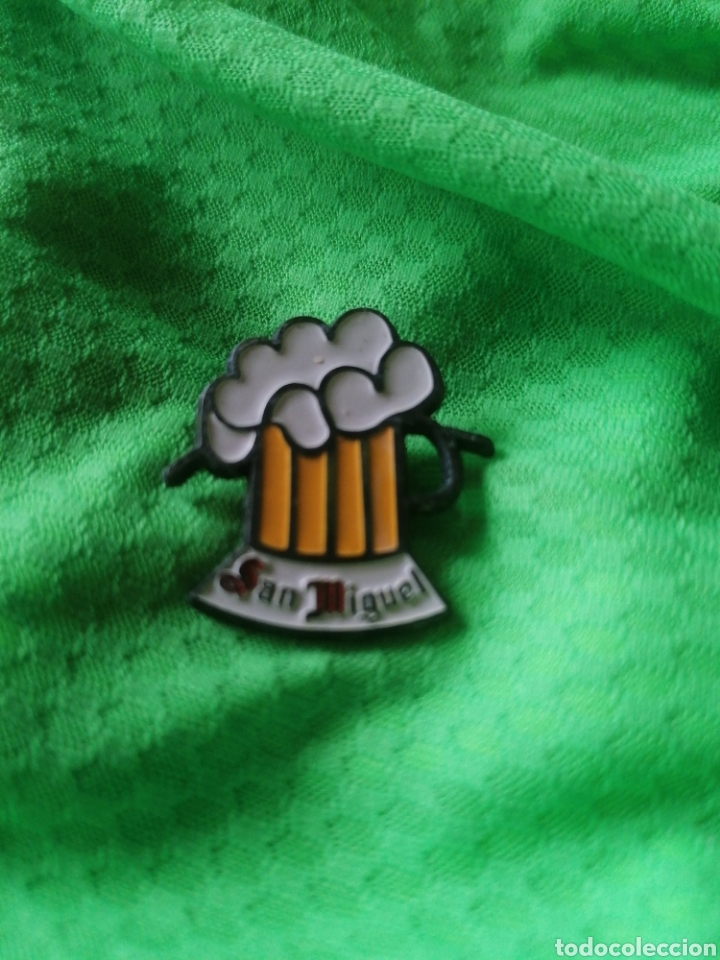 Pins de colecci&oacute;n: Beer cerveza jarra San Miguel