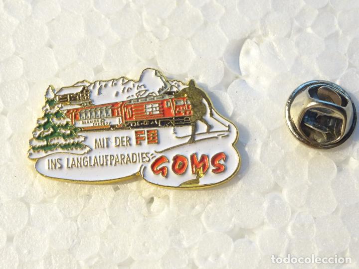 Sammlung von Pins: PIN DE TRENES FERROCARRILES. SUIZA. TREN ALPINO GOMS