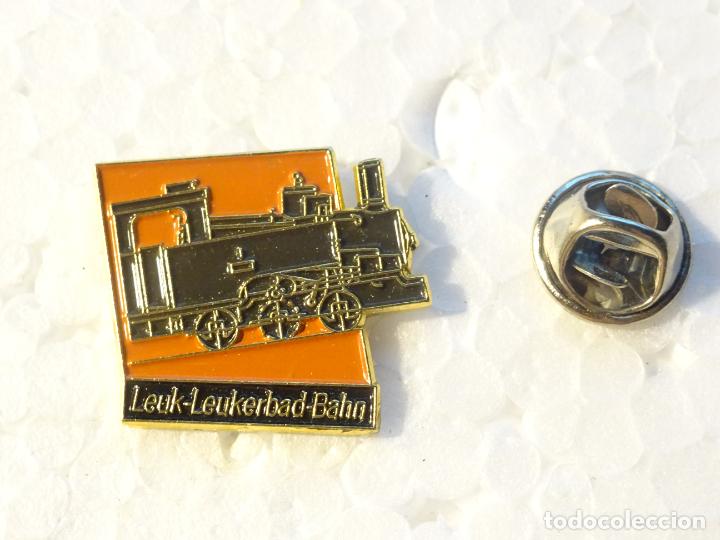 Pins de colecci&oacute;n: PIN DE TRENES FERROCARRILES. SUIZA. LEUK LEUKERBADBAHN
