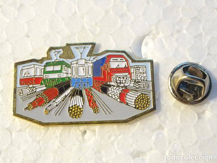 Sammlung von Pins: PIN DE TRENES FERROCARRILES. SUIZA. METRO TRANV&Iacute;A TROLEBUS