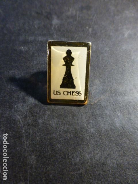 Pins de colecci&oacute;n: AJEDREZ PIN US CHES - Foto 1