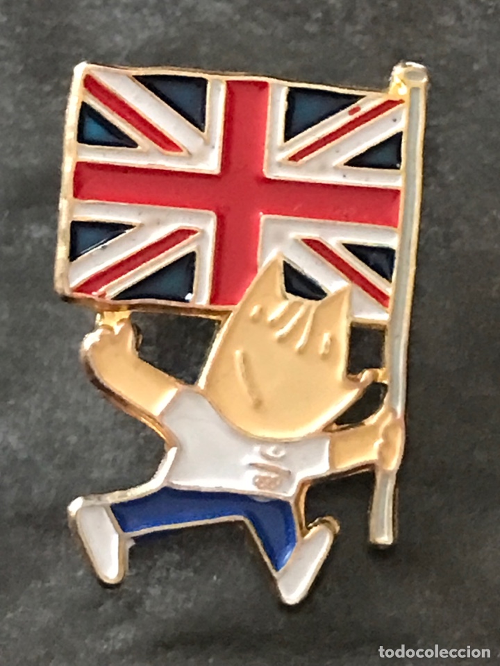Pins de colecci&oacute;n: PIN OLIMPICO COBI BARCELONA 92 1992 - BANDERA REINO UNIDO - OLYMPIC GAMES JUEGOS OLIMPICOS MASCOTA
