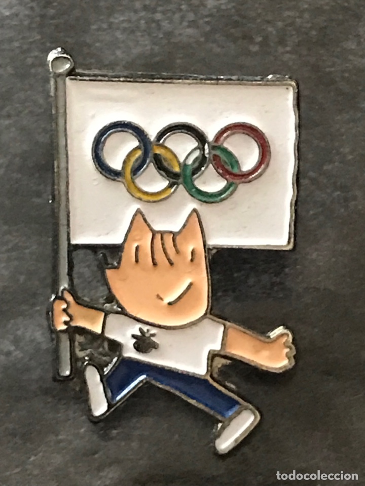 Pins de colecci&oacute;n: PIN OLIMPICO COBI BARCELONA 92 1992 - BANDERA OLIMPICA - OLYMPIC GAMES JUEGOS OLIMPICOS MASCOTA