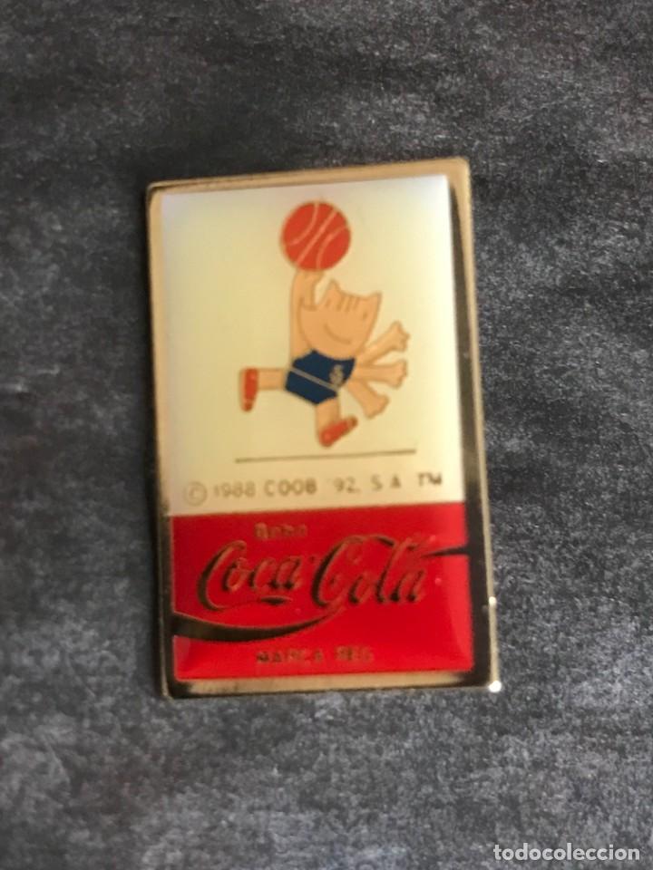 Pins de colecci&oacute;n: PIN OLIMPICO COBI BARCELONA 92 1992 - COCA COLA BASKET - OLYMPIC GAMES JUEGOS OLIMPICOS MASCOTA