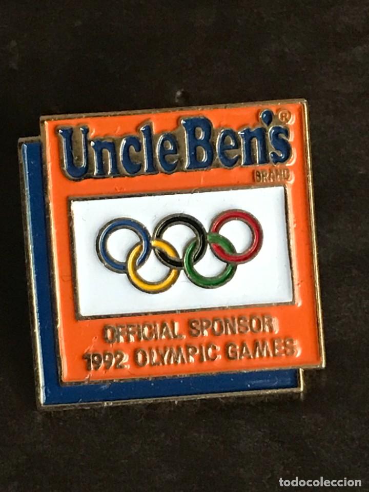 Pins de cole&ccedil;&atilde;o: PIN OLIMPICO BARCELONA 92 1992 - UNCLE BEN&acute;S SPONSOR - OLYMPIC GAMES JUEGOS OLIMPICOS