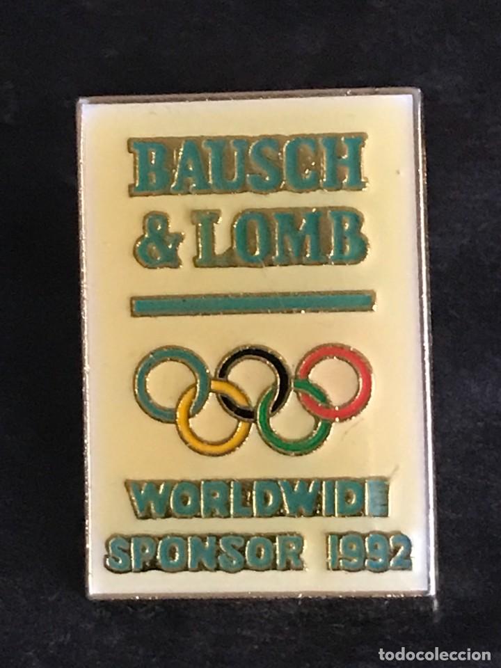 Pins de cole&ccedil;&atilde;o: PIN OLIMPICO BARCELONA 92 1992 - BAUSCH & LOMB SPONSOR - OLYMPIC GAMES JUEGOS OLIMPICOS