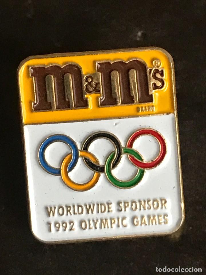 Pins de cole&ccedil;&atilde;o: PIN OLIMPICO BARCELONA 92 1992 - M & M&acute;S SPONSOR - OLYMPIC GAMES JUEGOS OLIMPICOS