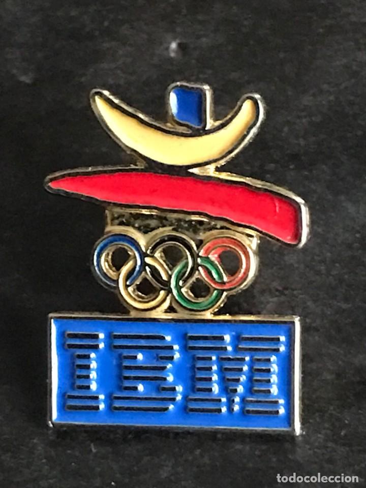 Pins de cole&ccedil;&atilde;o: PIN OLIMPICO BARCELONA 92 1992 - IBM LOGO - OLYMPIC GAMES JUEGOS OLIMPICOS