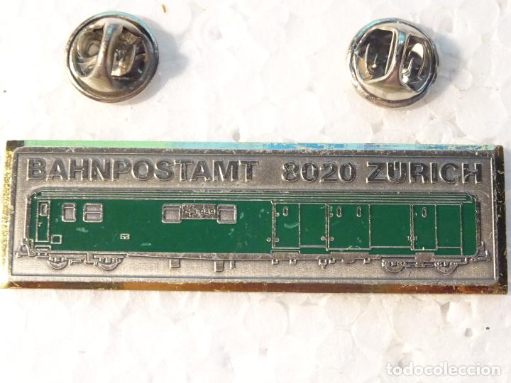 Collection pins: PIN DE TRENES FERROCARRILES. SUIZA. VAG&Oacute;N DE CORREOS Y TEL&Eacute;GRAFOS 8020 ZURICH BAHNPOSTAMT