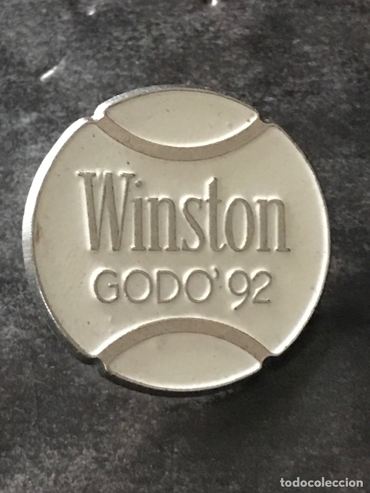 Collection pins: PIN PUBLICIDAD TABACO WINSTON GODO '92 - PELOTA TENIS CIGARROS