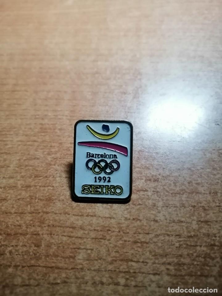 Pins de colecci&oacute;n: PIN BARCELONA 92 SEIKO.