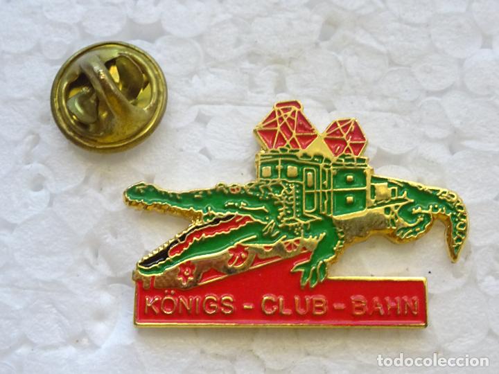 Pins e Spille di collezione: PIN DE TRENES FERROCARRILES. SUIZA. LOCOMOTORA COCODRILO K&Ouml;NIGS CLUB BAHN
