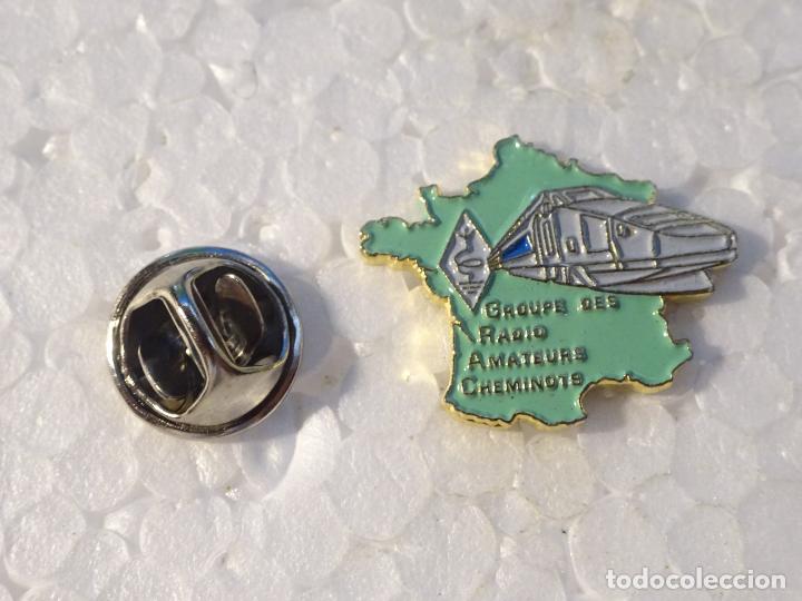 Pins de colecci&oacute;n: PIN DE TRENES FERROCARRILES. FRANCIA FERROVIARIOS RADIOAFICIONADOS FRANCESES