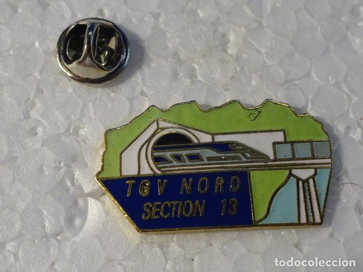 Pins e Spille di collezione: PIN DE TRENES FERROCARRILES. FRANCIA TGV NORD SECTION 13 ALTA VELOCIDAD