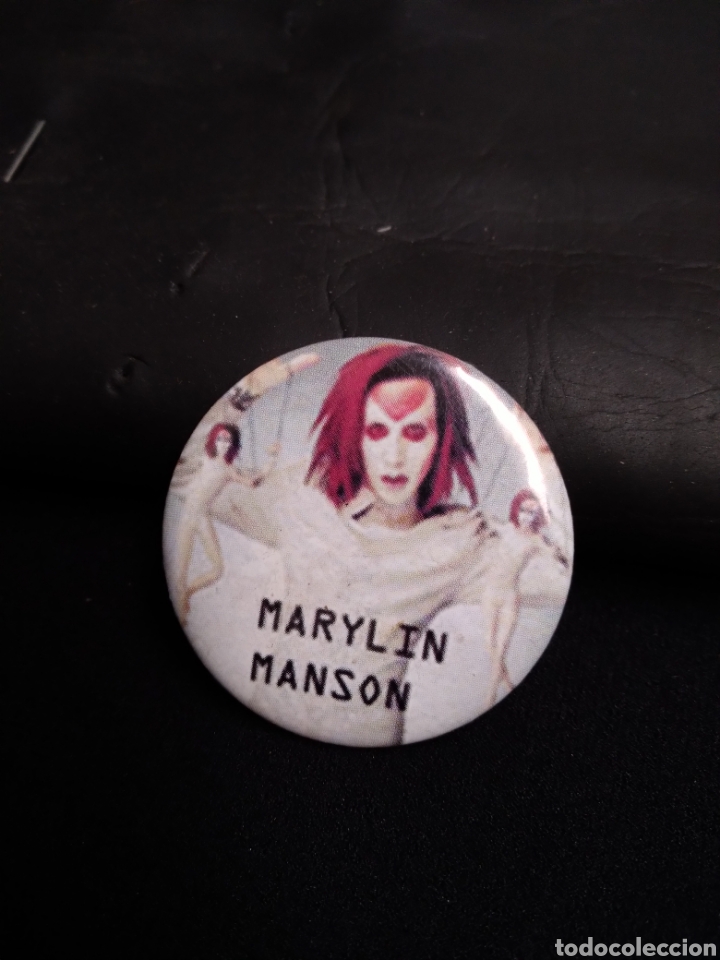 Collection pins: CHAPA 4CM-MARYLIN MANSON-MUSICA-