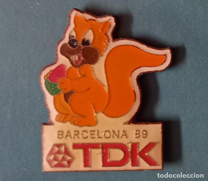Pins de colecci&oacute;n: PIN TDK mundial de atletismo barcelona 89