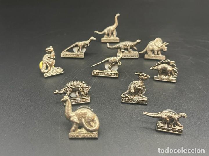 Pins de colecci&oacute;n: COLECCI&Oacute;N DE 11 PINES DINOSAURIOS - Foto 1