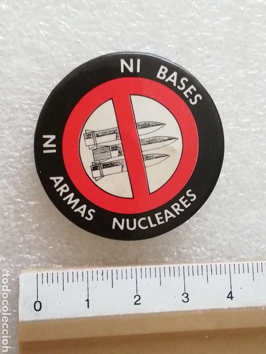 Pins de colecci&oacute;n: CHAPA REIVINDICATIVA NI BASES NI ARMAS NUCLEARES