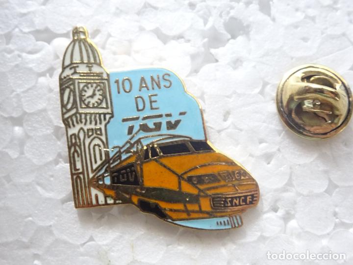Pins de colecci&oacute;n: PIN DE TRENES FERROCARRILES. FRANCIA. TREN ALTA VELOCIDAD TGV 10 ANIVERSARIO . BIG BEN LONDRES