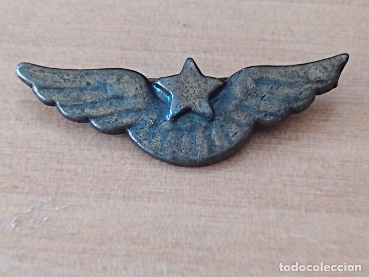 Pins de colecci&oacute;n: CROPAN METAL CLIPS INSIGNIA ESTRELLA ALADA AVIACION TONO LATON IMPERDIBLE 3,5 CM