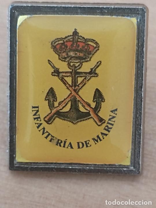 Pins de cole&ccedil;&atilde;o: INFANTERIA MARINA PIN PINCHO GOTA MILITAR FUSILES CRUZ SOBRE ANCLA BAJO CORONA 2,2 CM ALTO