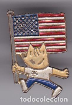 Pins de colecci&oacute;n: PIN DE COBI CON LA BANDERA DE ESTADOS UNIDOS DE LAS OLIMPIADAS DE BARCELONA 92 (OLYMPIC GAMES)