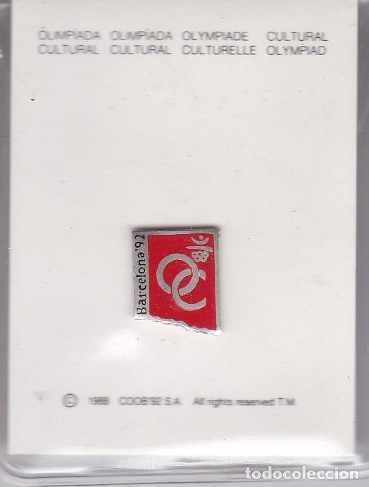 Pins de colecci&oacute;n: PIN DE PLATA DE LA OLIMPIADA CULTURAL DE BARCELONA 92 (OLYMPIC GAMES)