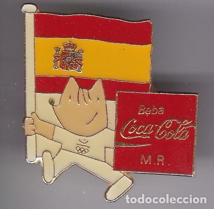 Pins de colecci&oacute;n: PIN DE COBI CON BANDERA DE ESPA&Ntilde;A DE COCA-COLA - OLIMPIADAS DE BARCELONA 1992 (OLYMPIC GAMES)