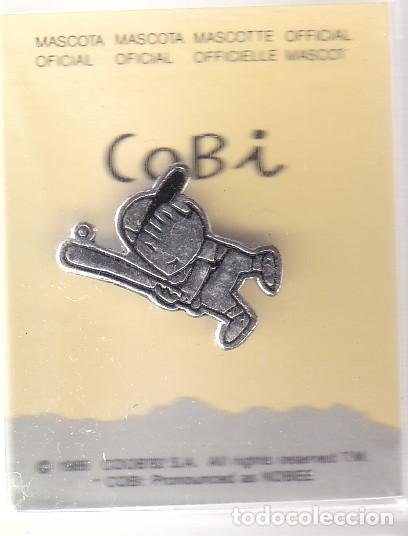 Pins de colecci&oacute;n: BEISBOL - PIN PLATEADO DE COBI LAS OLIMPIADAS DE BARCELONA 92 EN SU ESTUCHE ORIGINAL (NUEVO)