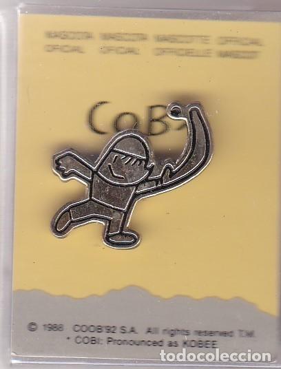 Pins de colecci&oacute;n: PELOTA VASCA - PIN PLATEADO DE COBI LAS OLIMPIADAS DE BARCELONA 92 EN SU ESTUCHE ORIGINAL (NUEVO)