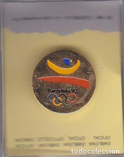 Pins de colecci&oacute;n: LOGO - PIN DORADO DE COBI LAS OLIMPIADAS DE BARCELONA 92 EN SU ESTUCHE ORIGINAL (NUEVO)